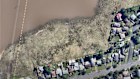 Dight Street, Richmond and encroachment of flood waters.