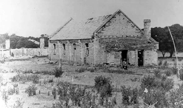 The chapel at Wybalenna as seen in 1893.