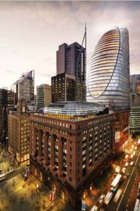 An artist's impression of Macquarie's proposed northern tower at Martin Place.