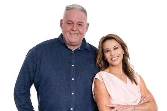 The new hosts of 4BC Breakfast, Dean Miller and Sofie Formica.