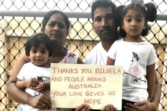 Priya and Nadesalingam and their Australian-born daughters Kopika and Tharunicaa.