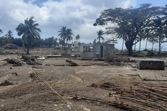 The Tongan consulate has released images of the damage to Nuku’alofa, the island’s capital. 