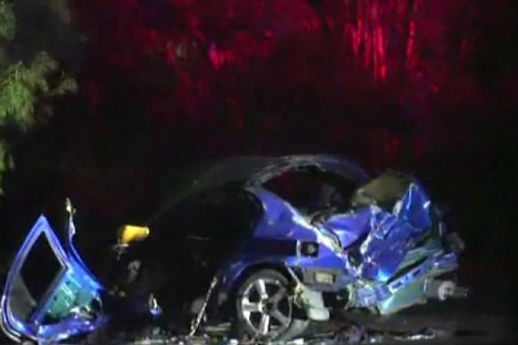 The scene of the crash.