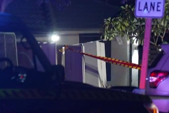 The car crashed into a house in Balga on Sunday night.