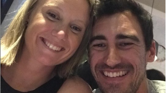 Alyssa Healy and Mitch Starc.