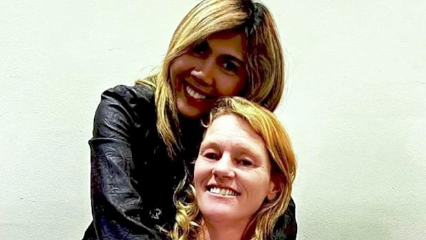 Eva Lasrini and her friend Marcia Harley.