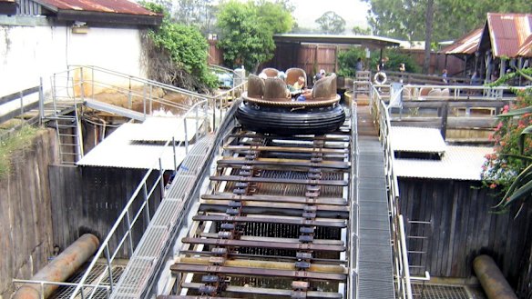 The Thunder River Rapids ride in 2008.