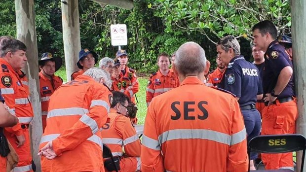 SES and police during the search for Milan Lemic.
