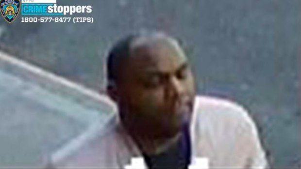 This image taken from surveillance video provided by the New York City Police Department shows a person of interest in connection with an assault of an Asian American woman, Monday, March 29, 2021, in New York. 