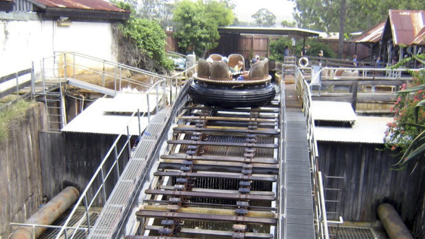 The Thunder River Rapids ride in 2008.