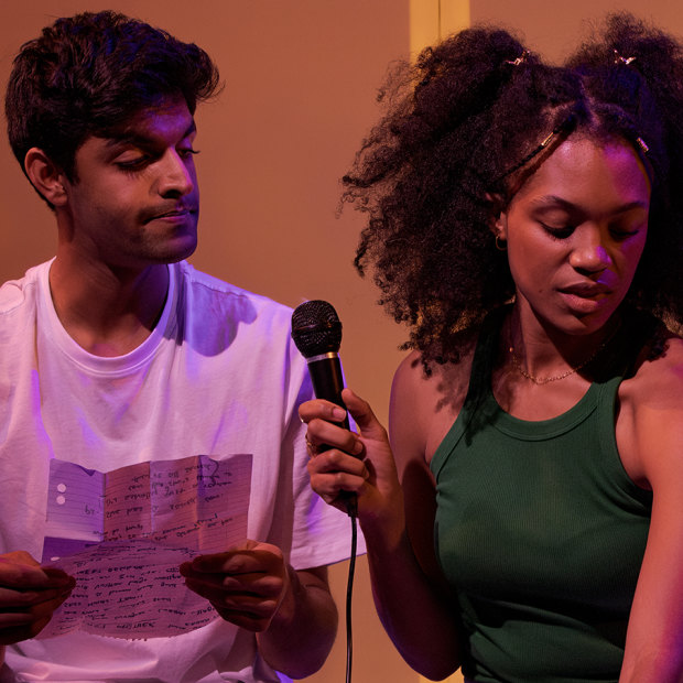 Ariyan Sharma, left, and Kelsey Jeanell in Cut Chilli.