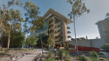 The fire broke out on level five of the Sir Samuel Griffith building at Griffith University's Nathan campus overnight.