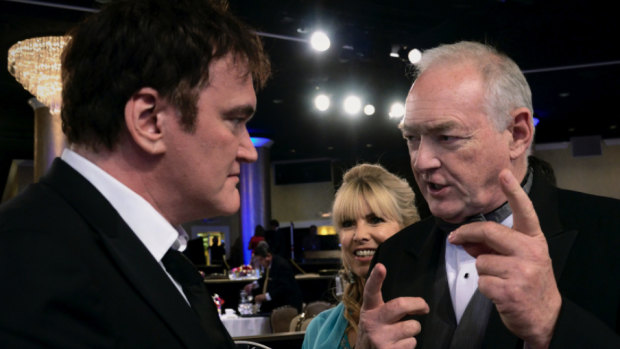 Directors Quentin Tarantino, left and Brian Trenchard-Smith at the BAFTAs.