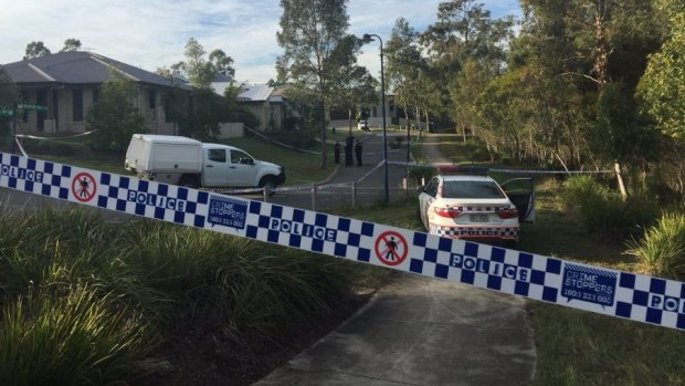 A home in Springfield Lakes is a crime scene after a woman in her 50s was found dead on Mountain Bell Lane in Queensland.