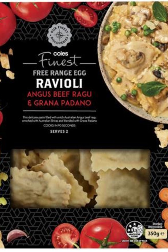 Coles Angus beef ravioli.