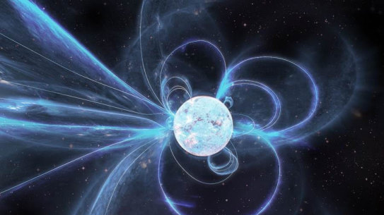 Artist’s impression of the active magnetar Swift J1818.0-1607