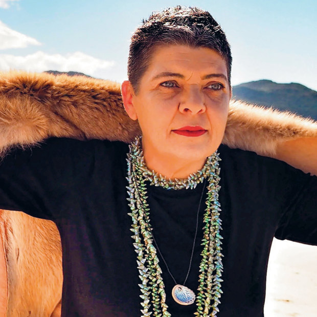 “I would love to walk into government as a full cultural black woman, but they need me to speak a language they know,” says Dr Emma Lee, pictured at Sisters Beach in north-west Tasmania.