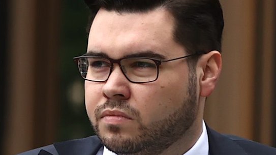 Bruce Lehrmann outside the Federal Court during the defamation trial.