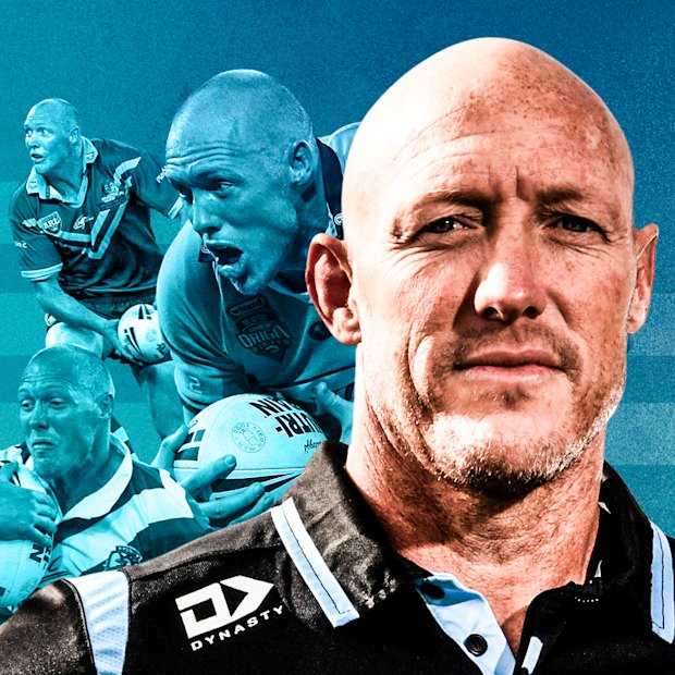 In the game of the father … Cronulla coach Craig Fitzgibbon
