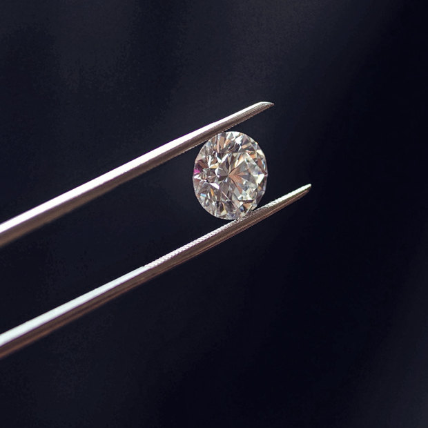 A Manufactured Diamond From Sydney’s Moi Moi Fine Jewellery. Specialist Equipment Is Needed To Distinguish Such Stones From The Mined Variety.