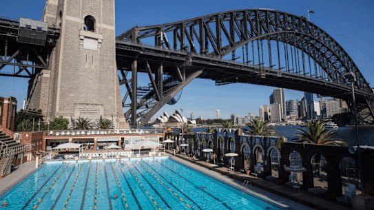 North Sydney Olympic Pool construction gif