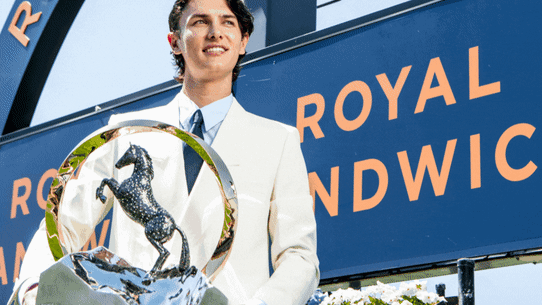 The fresh faces of horse racing: Danish Count Nikolai of Monpezat at Royal Randwick Racecourse in Sydney and social media personality Mary Vitinaros at Caulfield Racecourse in Melbourne.