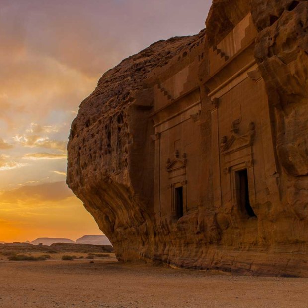 Hegra boasts more than 110 elaborate ancient graves.