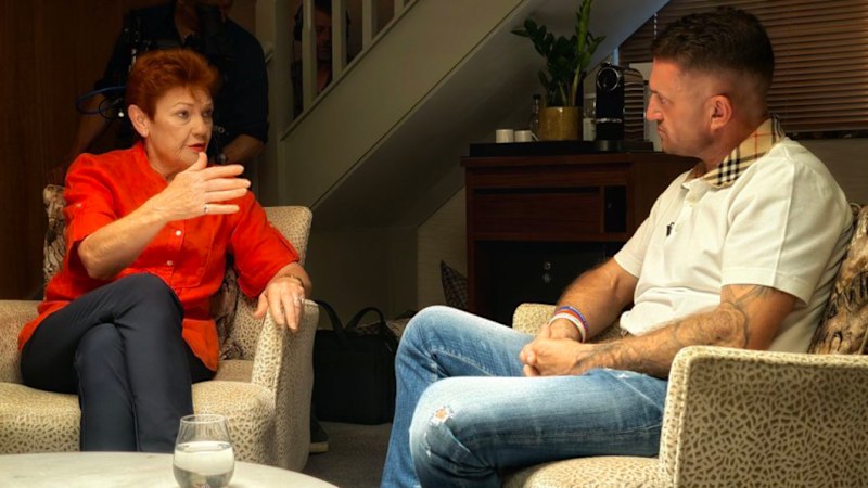 ‘The next leader of her nation': Hanson pods with Tommy Robinson