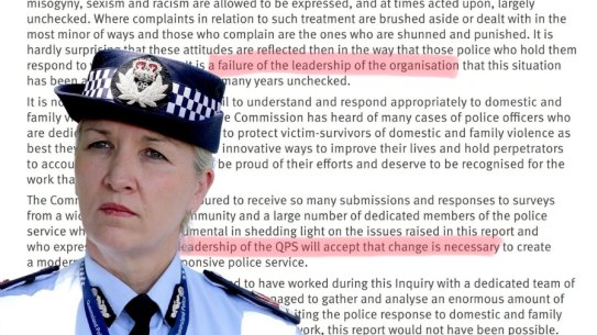 Police Commissioner Katarina Carroll, criticised by the Richards report, will lead the service through the subsequent reforms.