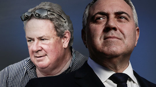 Businessman Andrew Burnes and his friend, Australian ambassador to the US, Joe Hockey.