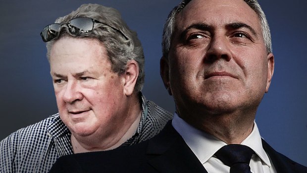 Businessman Andrew Burnes and his friend, Australian ambassador to the US, Joe Hockey.