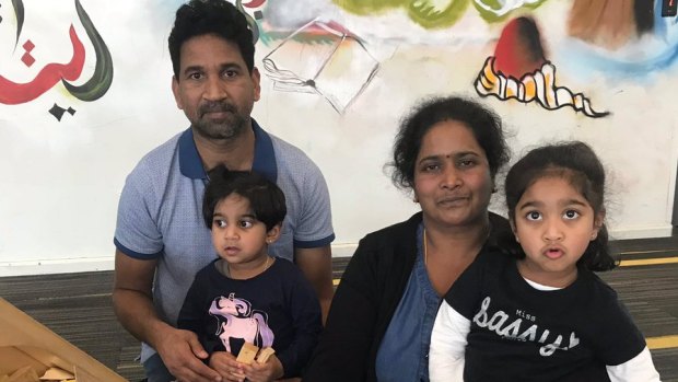 Priya and Nadesalingam and their Australian-born daughters Kopika and Tharunicaa. 