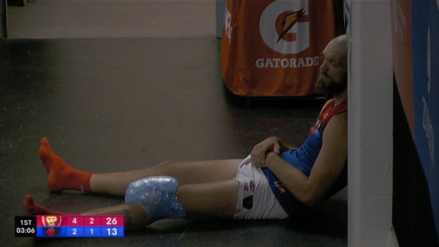 Disconsolate in the rooms, Max Gawn admitted he thought he had torn his ACL for a third time.