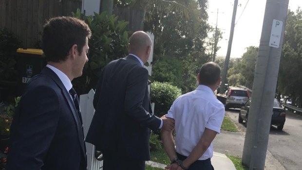 Former Leighton executive Russell Waugh was arrested in Brisbane on alleged bribery charges involving Unaoil.
