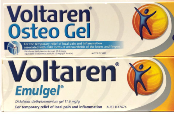 Voltaren Osteo Gel and Emulgel were found to contain the same ingredients.