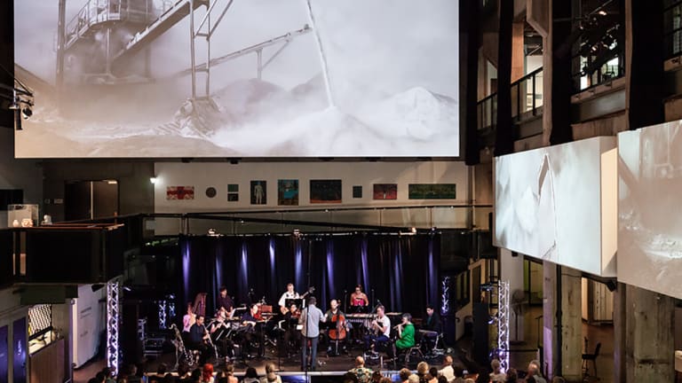 Mobile phones were welcome at this performance.