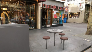 The memorial plaque and table will be fitted outside the cafe.