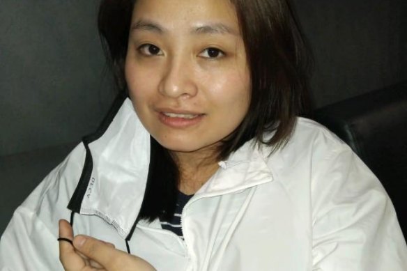 Alice Guo after her arrest in Indonesia.