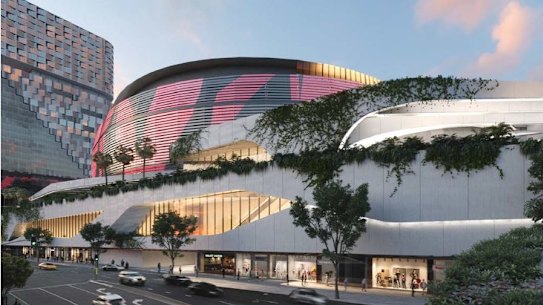 The current concept for the Brisbane Arena may be prohibitively expensive.