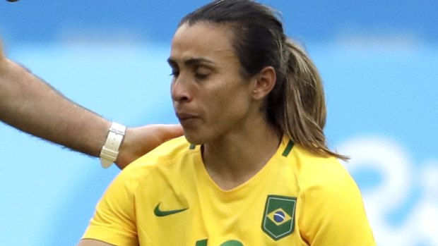 Brazil's Marta hurt in World Cup training