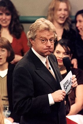Jerry Springer during a taping of his show.