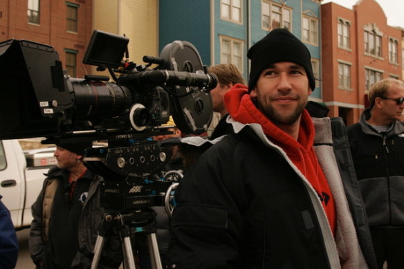 Ellin on the set of Entourage. The writer and creator won a Peabody Award in 2009 for his work on the show.