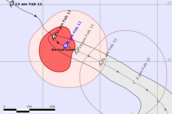 Cyclone Gabrielle on Saturday.