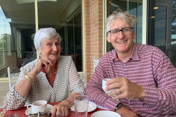 David Astle with his mum Heather.