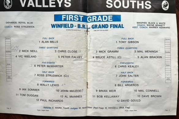 The Brisbane Rugby League grand final program from 1979.