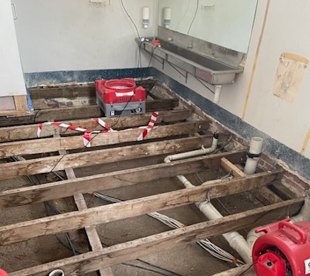A students’ bathroom area at Brighton Primary School.