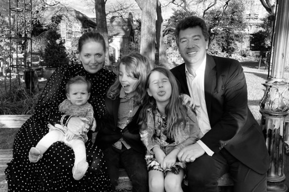 Nick Bryant and his family in the US before making the decision to move to Australia. 