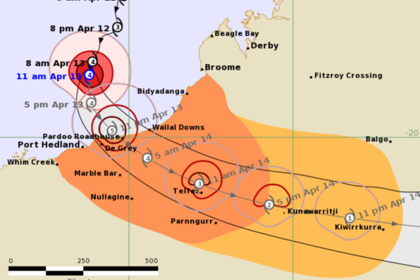 Cyclone Ilsa To Grow Into Category 5 Weather System Bureau Of 