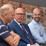 Matt Daniel, Peter Dutton and Simon Kennedy in Sydney.