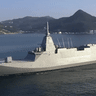 Mogami frigates off the coast of Japan and at sea.